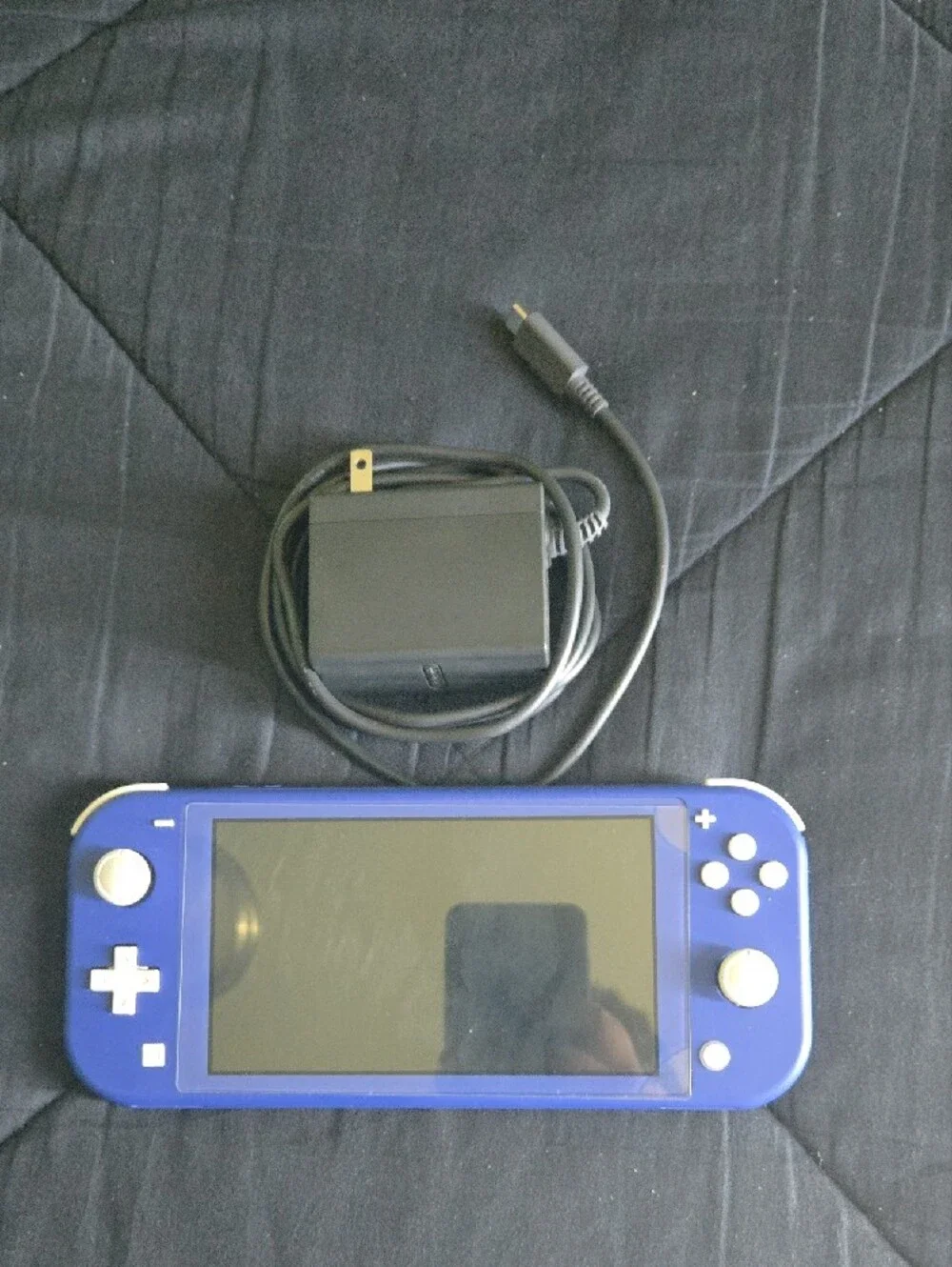 Blue Nintendo Switch Lite With Charger